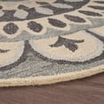 thumbnail image 3 of 6â€™ Round Gray Floral Bloom Area Rug, 3 of 5