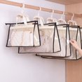 thumbnail image 1 of Housse de Sac à Main Anti-Poussière Visible, Sacs à Main Transparents, Sac de Rangement Anti-Poussière avec Fermeture Éclair et Poignées pour Étagères de Garde-Robe à la Maison, Porte TG, 1 of 9