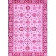 thumbnail image 1 of Ahgly Company Machine Washable Indoor Rectangle Oriental Pink Traditional Area Rugs, 4' x 6', 1 of 4