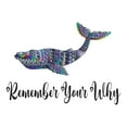 thumbnail image 2 of Fish Wall Decal Remember your why Inspirational Positive Self Esteem Quote Mural Adorable Quote Bedroom Decoration - Size: 20 In X 14 In, 2 of 5