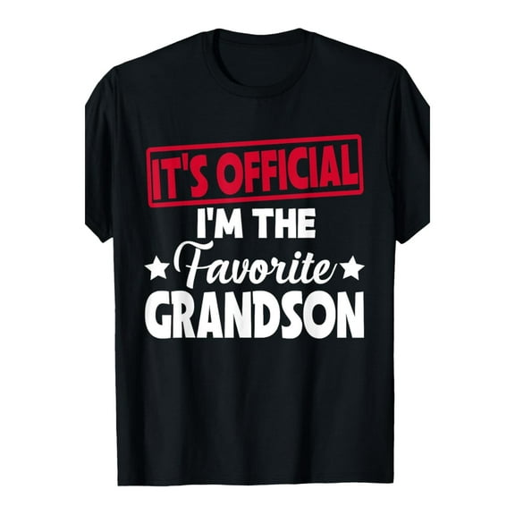 It'S Official I'm The Favorite Grandson Funny T-Shirt