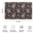 thumbnail image 3 of Pioneer Flower Floral Print Pattern Bathroom Rugs Mat, Non Slip Microfiber Bathroom Rug with Rubber Backing, Soft Mats for Bathroom Floor Tub Shower, 20"x32", 3 of 5