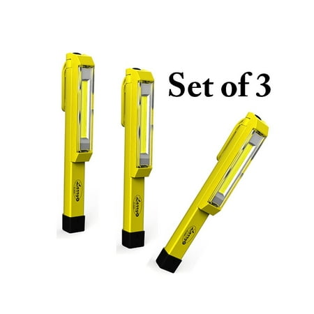 Intenze Light (Larry C Power C-O-B LED Work Light (Set of 3-Yellow) Brighter Than Ever, 170 Lumens of Intense Light, Nebo Larry C Power C-O-B LED Work Light (Set of 3-Yellow) By)