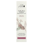 100% PURE Coffee Bean Caffeine Eye Cream Refresh & Hydrate Under Eye Treatment Reduce Puffiness, Dark Circles, Wrinkles with Green Tea, Rose Hip, Vitamin E - Youthful Vibrant Eyes - Vegan - 1 oz