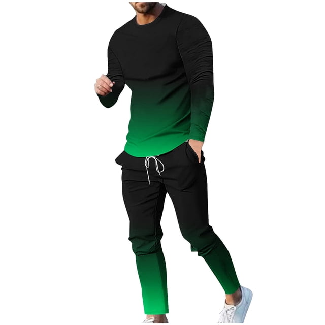 Birdeem Chemises pour Hommes, Col Rond Décontracté, Manches Longues, Blouse et Pantalon
