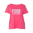 thumbnail image 1 of Food Is My Valentine Womens Plus Size Scoopneck T, 1 of 1