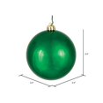 thumbnail image 4 of Vickerman N590624DSV Vickerman 2.4" Emerald Shiny Ball Ornament., 4 of 4