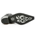 thumbnail image 6 of New Rock Boots 7950P-S1 Black Ankle Gothic Metal Skull Boot 41, 6 of 6