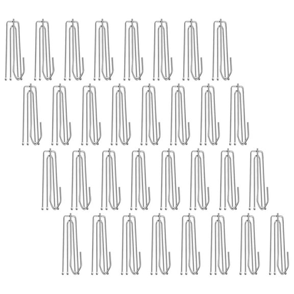 30 Pcs Curtain Hook Curtains Hooks Drape for Peg Draperies Bathroom Pleat Clip 4 Prong Drapery