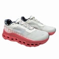 thumbnail image 2 of Tenis On Cloud Cloudmonster para mujer color blanco con suela de goma rosa fuerte y agujetas., 2 of 5