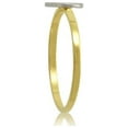 thumbnail image 3 of LoveBling 10k Yellow Gold Two-Tone Ladies Alphabet Initial Ring (N, Size 5.5), 3 of 5