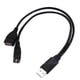 thumbnail image 4 of Usb De Un Minuto 2 En 1 Macho Dos Hembras Datos Dos En Uno Doble Cabeza Hembra Carga Usb Expansión, 4 of 5
