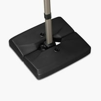 Purple Leaf Patio Umbrella Base Stand 16.31 lb Black Rectangular Heavy-Duty Plastic, Durable