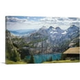 thumbnail image 1 of ARTCANVAS Mountains, Lake Bergsee, Switzerland Canvas Art Print - Size: 40" x 26" (0.75" Deep), 1 of 9