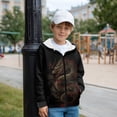 thumbnail image 5 of Chririnla Art Dragon Zip Up Jacket for Kids and Boys - girl Fuzzy Hoodie Lightweight Comfy Casual Hoodie for School and Sports, 5 of 7