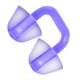 thumbnail image 3 of Tapones nasales de silicona reutilizables para natación, protectores nasales, impermeables. Violeta, 3 of 9