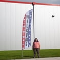thumbnail image 2 of Vispronet Welcome Feather Flag, 13.5ft, Pole Set, Cross Base, Weight Bag,, 2 of 6
