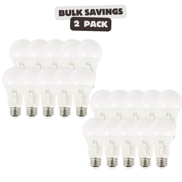 2 x Luminus LED 8.5W Dimmable A19 Bulbs, 10 count each