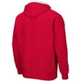 thumbnail image 3 of Men's Colosseum Red Wisconsin Badgers Arch & Logo 3.0 Full-Zip Hoodie, 3 of 3