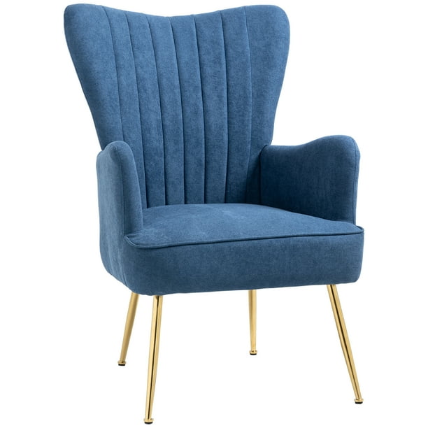 Homcom velvet accent deals chair