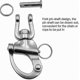 thumbnail image 3 of Stainless Steel Quick Release Snap Shackle for Sailboats, Rotatable Design, 2 Pack, 3 of 5