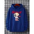 thumbnail image 2 of Hoodies For Men, 'Saucy' Print Hoodie, Sudadera con capucha casual para hombre con bolsillo canguro para primavera y otoño, como regalos, 2 of 4