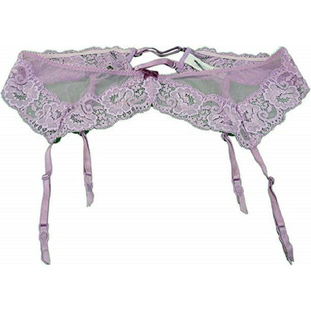 Victoria's Secret Victoria's Secret Women's Medium/Large Dream Angels Lace Garter Belt, Purple