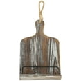 thumbnail image 6 of MyGift Rustic Torched Wood Cookbook Holder, Cutting Board Style, 6 of 7