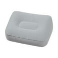 thumbnail image 1 of Rongfmy Inflatable Foot Pillow Cushion Flocked Foot Stool for Train Airplane Camping Gray, 1 of 9