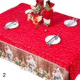 thumbnail image 4 of 150x180cm decoración de fiesta de mantel impreso rectangular con tema navideño, 4 of 5