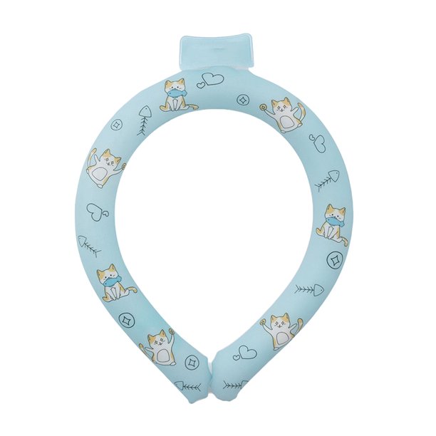 Enfriador de cuello TPU PCM reutilizable, tubo de enfriamiento para el cuello, envoltura de enfriamiento para el cuello para verano, clima cálido, trabajadores al aire libre, deportes, azul