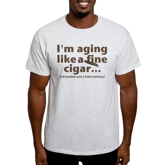 CafePress - Aging Like Fine Cigars Light T Shirt - Men's Classic Graphic T-Shirt