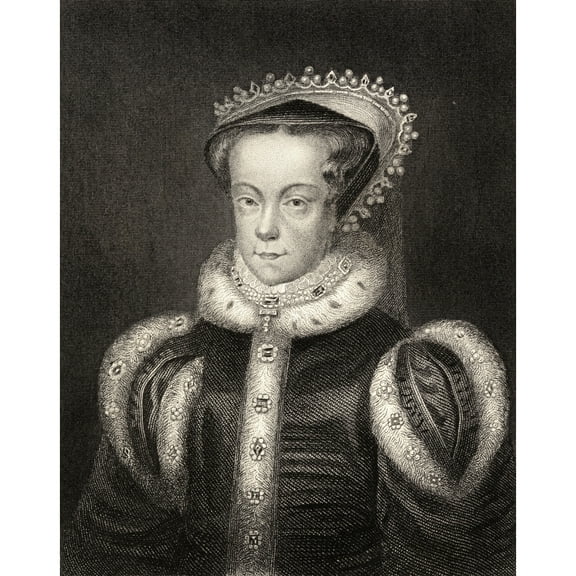 Posterazzi DPI1859690 Mary Queen of Scots 1542-1587 Also Mary Stuart Daughter of James V King of Scotland 19th Century Print Poster Print, 13 x 17