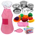 thumbnail image 2 of Kids Kitchen Playset Accessories Toddler Pretend Cooking Playset Kitchen Play Food Set Toys for Game Learning Tools zhangmengya LED, 2 of 2