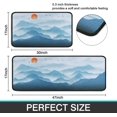 thumbnail image 3 of Buffalo Plaid Kitchen Rug 2 Pieces Set, Washable Non-Slip Kitchen Sink Decor Carpet, Home Black and White Cushioned Kitchen Floor Standing Mats 17"x47"+17"x30", 3 of 6