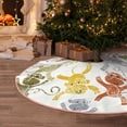 thumbnail image 5 of Fotbe Cartoon Monkey Pattern Christmas Tree Skirt, Tree Skirts Plush Christmas Decorations, Christmas Tree Skirts Xmas Decorations Holiday Party Decor-36", 5 of 6