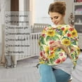 thumbnail image 4 of Haiem Sunflower Cornflower Poppy Baby Nursing Cover & Nursing Poncho - Multi Use Cover for Baby Car Seat Canopy, Stroller Cover, 360°Full Privacy Breastfeeding Coverage, 4 of 9