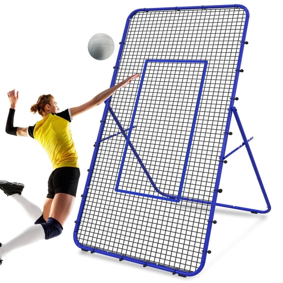 Adjustable Volleybal Net 7x4 Ft,Volleyball Training Equipment for Lacrosse, Baseball, Soccer,Tennis,Backyard Volleyball Rebounder Hitting Serving Passing Spike Practice