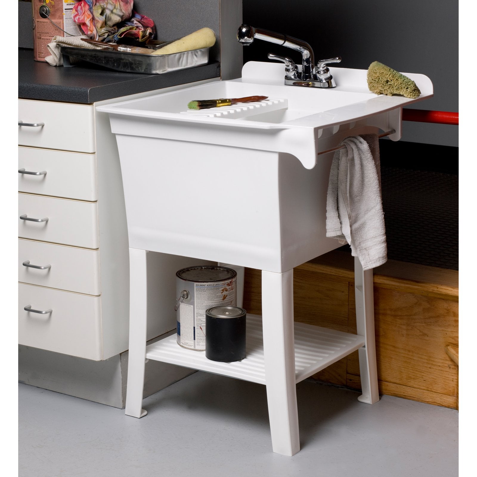 Cashel The Maddox Fully Loaded Utility Sink Kit Workstation