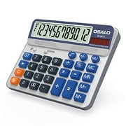 Pendancy Large LCD Display Button 12 Digits Desktop Accounting Calculator(OS-6815-CA)