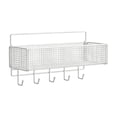 thumbnail image 2 of Wall Mounted Metal Storage Basket Organizer Kitchen Bathroom Shelf Rack Space Saving Hanging Basket For Kitchen Bathroom Laundry Room Home Organization Use, 2 of 6
