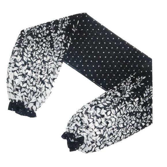 Bolero de gasa de manga larga Sunnimix Encogimiento de hombros Flor negra