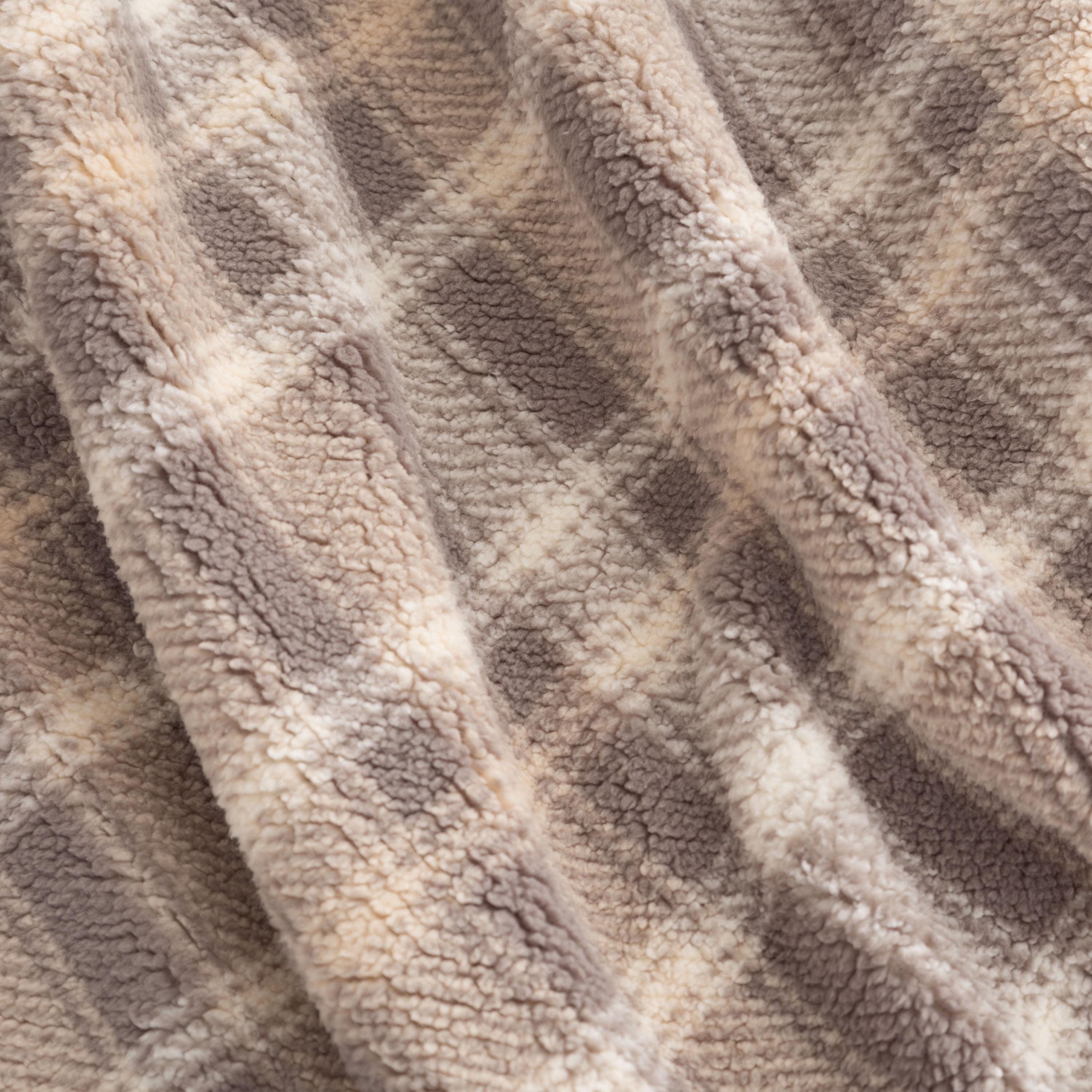 Berkshire Life Reversible Printed Hampshire Soft Throw Blanket, Standard Size, Plaid Deer