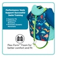 thumbnail image 6 of SwimSchool Swim Training Vest with Collar for Children, Blue Dino, M-L, Ages 4-6, Unisex, 6 of 10