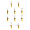 thumbnail image 3 of Minnieouse Hexágono columna encanto hecho a mano regalos de vacaciones colgantes colgantes cristal encantos cadena pendiente decoraciones Amarillo 10piezas, 3 of 6