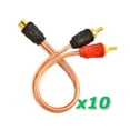 thumbnail image 1 of Raptor RCA600-Y1 6-inch 2 Male to 1 Female RCA Y Adapter Splitter Audio Cable 6" - 10 Pack, 1 of 3