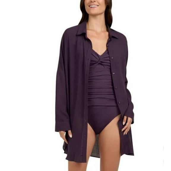 Lands' End Ladies' Size XS/S (2-6) Swim Cover Up, Purple