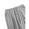 thumbnail image 5 of TANBOM Men's Loose Fit Cotton Casual Drawstring Pants, Gray, 1-Pack, 2XL, 5 of 8