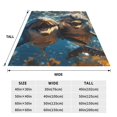 thumbnail image 3 of Fuzoiu Playful Dolphins Underwater Print Ultra-Soft Micro Fleece Blanket,All Seasons Flannel Throw, Lightweight Blanket for Bed, Sofa, Couch, Movie Night, Camping, and Travel-50"x40", 3 of 7