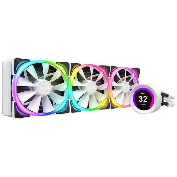 NZXT Kraken Z73 360mm Liquid Cooler with LCD Display LGA 1700 Compatible - White